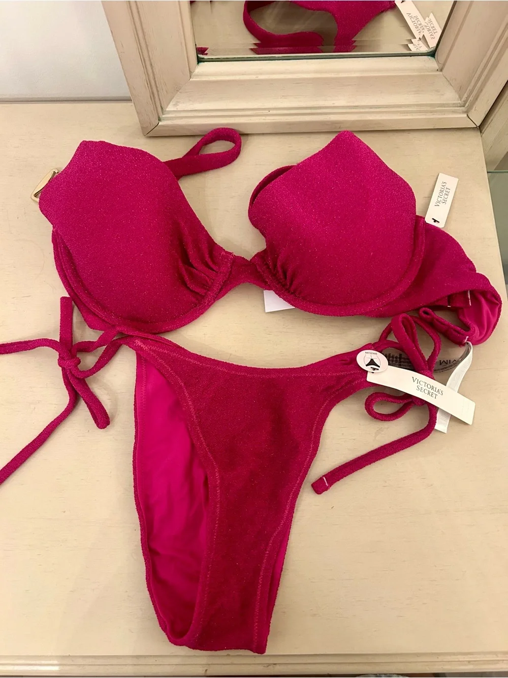 Victoria Secret Bikini Set- Shimmer in Mangenta
